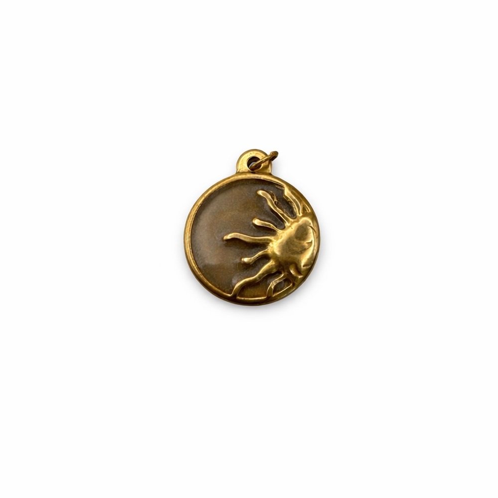 Sun Charm | Gold | Stainless Steel